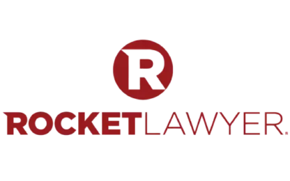 Rocket Lawyer Sign logo